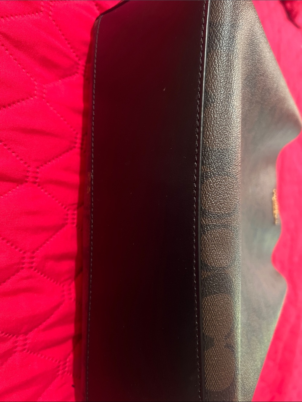 Coach Brown Signature Canvas Crossbody Tote with Gold Hardware - Picture 5 of 14